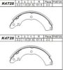 ASIMCO K4728 Brake Shoe Set